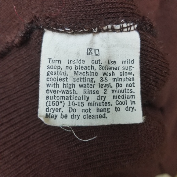 Vintage Brown V-neck Sweater by Puritan - Picture 8 of 8